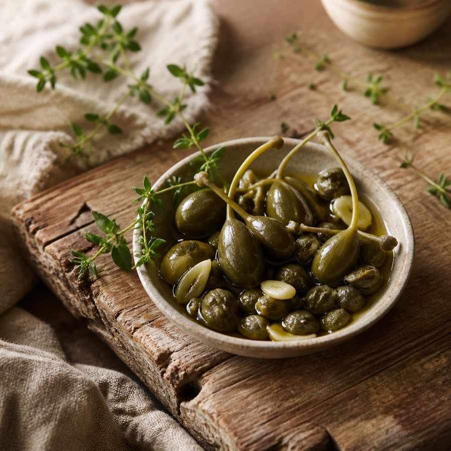 Caper Berries & Capers sourced from Greece by theGreex, editorial photograph.