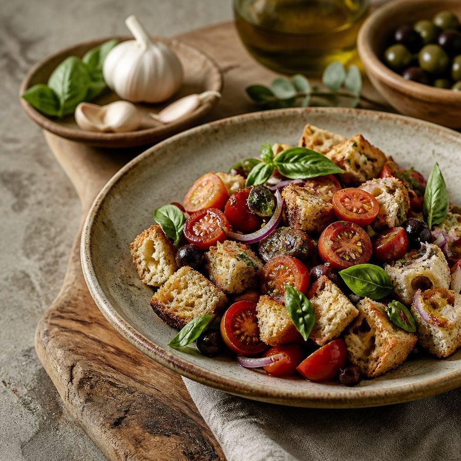 Tuscan Salad sourced from Greece by theGreex, editorial photograph.