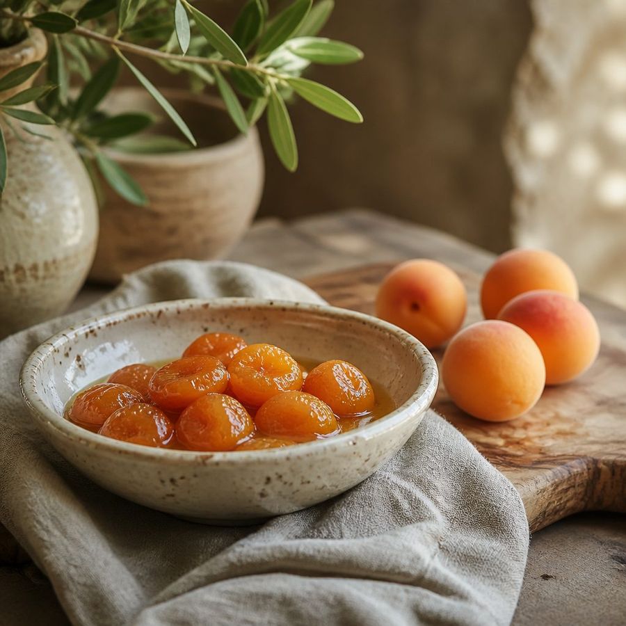 Apricots sourced from Greece by theGreex, editorial photograph.
