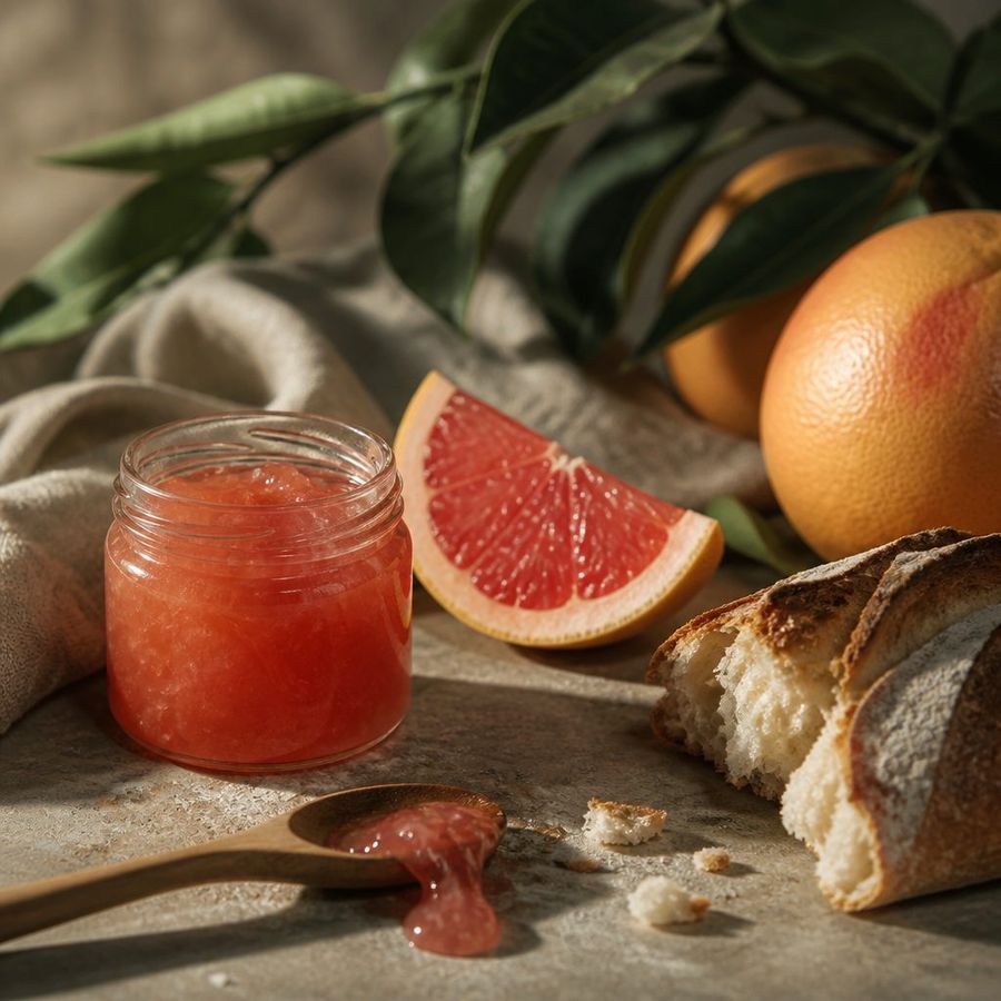 Grapefruit sourced from Greece by theGreex, editorial photograph.