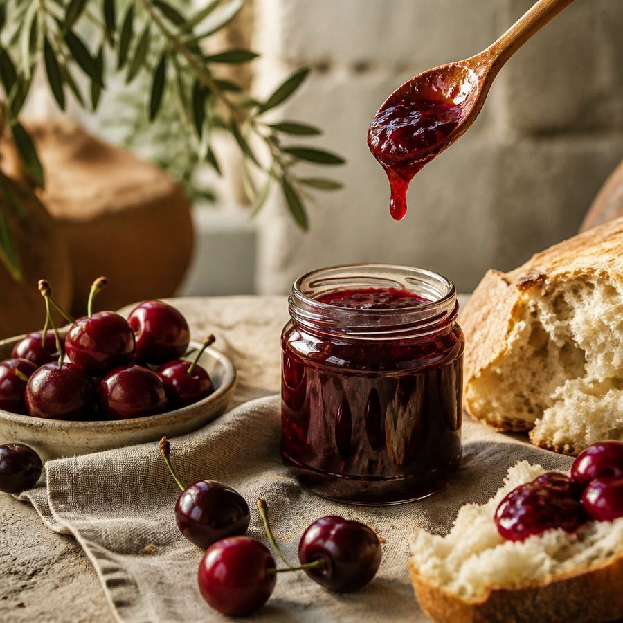 Stevia: Cherry sourced from Greece by theGreex, editorial photograph.