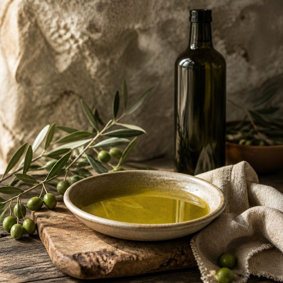 PDO Kalamata EVOO sourced from Greece by theGreex, editorial photograph.