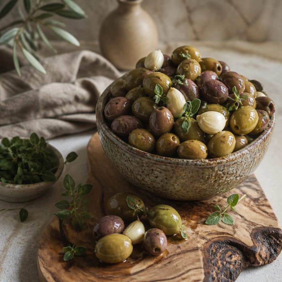Garlic sourced from Greece by theGreex, editorial photograph.