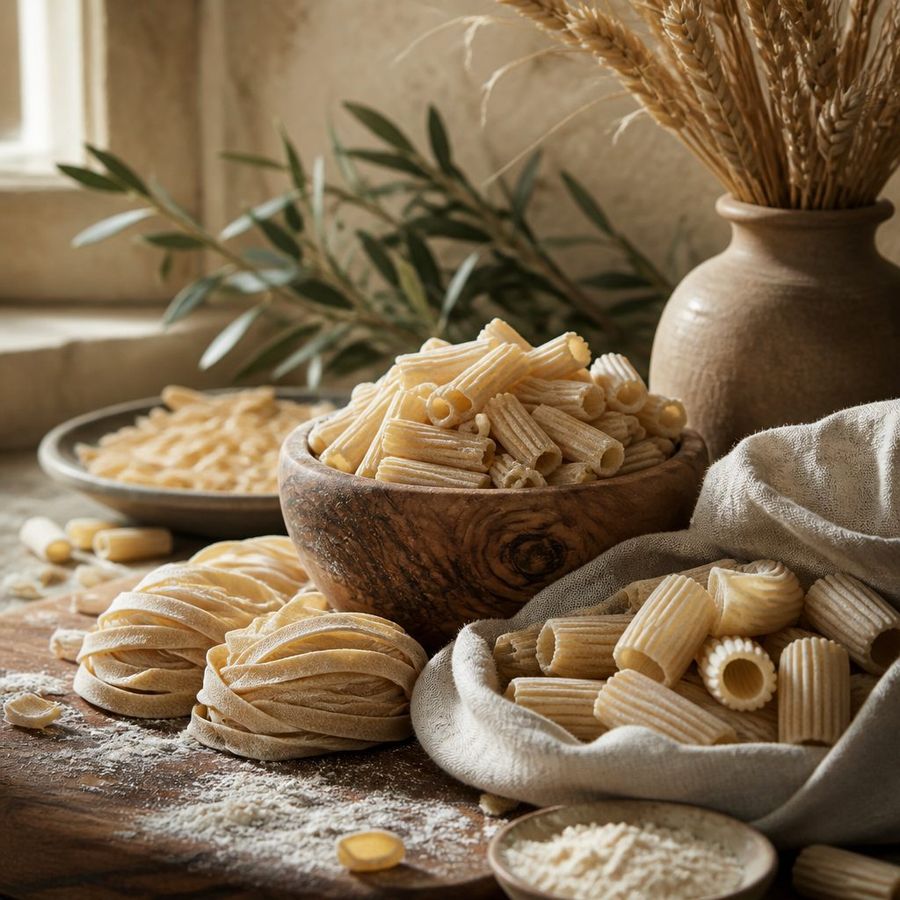 Gluten-Free Pasta sourced from Greece by theGreex, editorial photograph.
