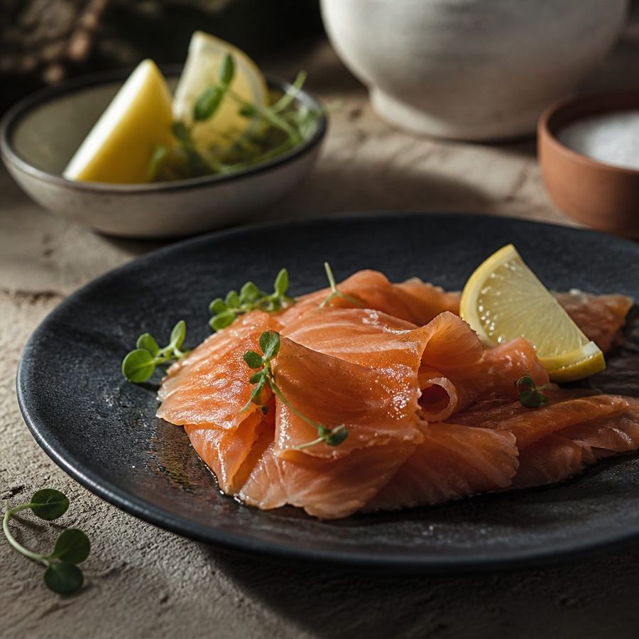 Smoked Trout sourced from Greece by theGreex, editorial photograph.