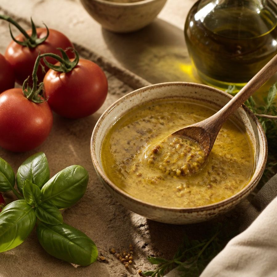 Honey Mustard sourced from Greece by theGreex, editorial photograph.