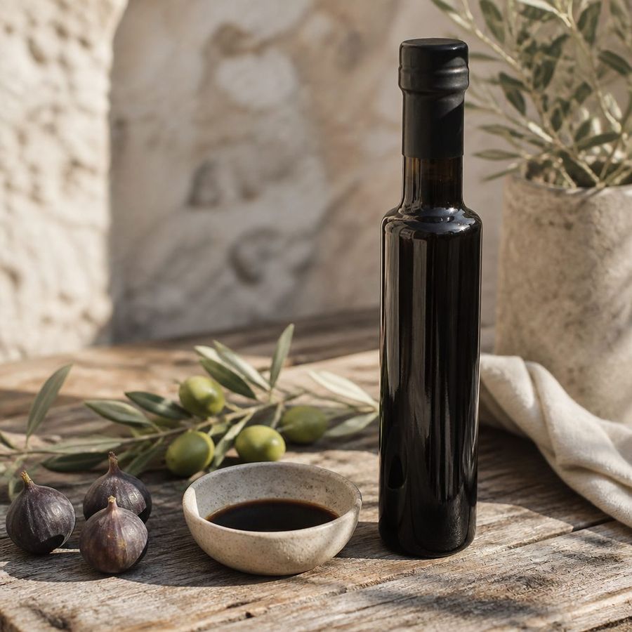 Balsamic Vinegar sourced from Greece by theGreex, editorial photograph.