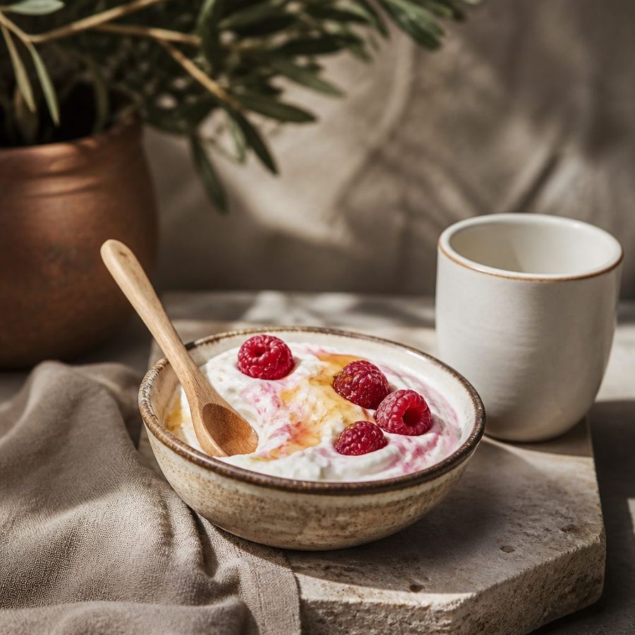 Raspberry sourced from Greece by theGreex, editorial photograph.